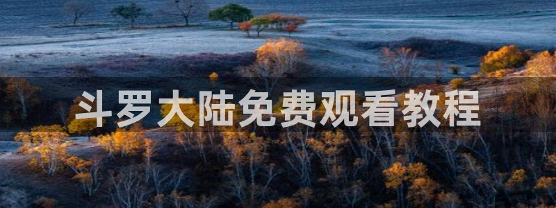 age动漫网下载：斗罗大陆免费观看教程